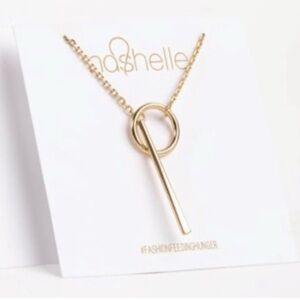 Nashelle Gold Tone Harlow Lariat Necklace, new in package from smoke free home!